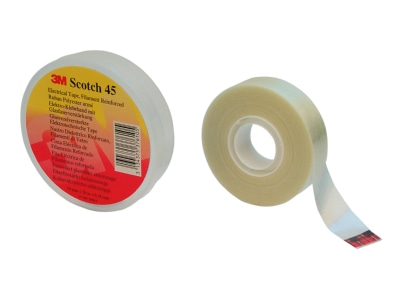 Produktbild 1 3M Scotch 45 19x20 Glasf Polyest Isolierband 19 mm x 20 m transp 