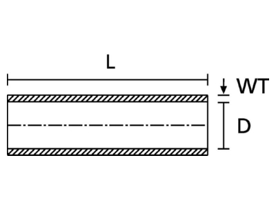 Mazeichnung Hellermann Tyton H15BKX20 NOMK Isoliertuelle Chloropren