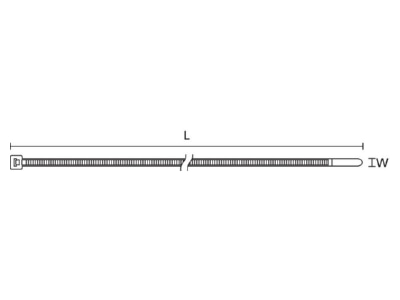 Mazeichnung Hellermann Tyton MCTPP30R PPMP BU 100 Kabelbinder detektierbar