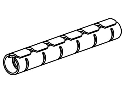 Mazeichnung Hellermann Tyton HWPAV020 PA6V0 BK 25 Kabelbuendelschlauch 20mm  sw   Werkzeug