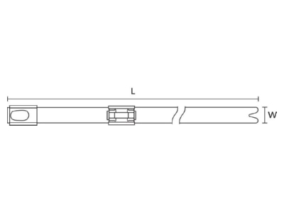 Mazeichnung Hellermann Tyton MBT8HHFRFID Kabelbinder 201x7 9mm  rot