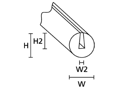 Mazeichnung Hellermann Tyton PS1 PVC BK 75 Kantenschutz 75m Rolle