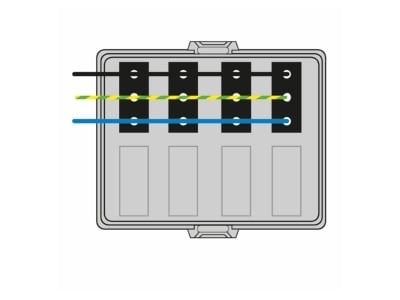 Wiring plan Kaiser AT6041 Cover for surface mounted box