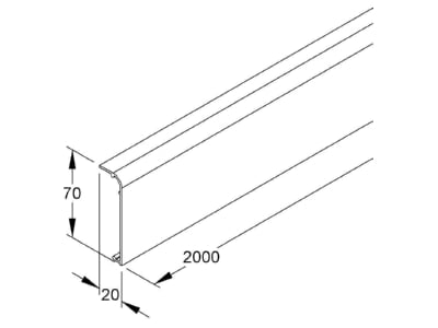 Mazeichnung Kleinhuis SD70 3 Kanaloberteil rws