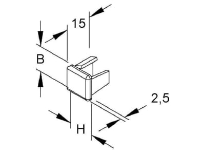 Mazeichnung Kleinhuis E1515 3 Endstueck rws