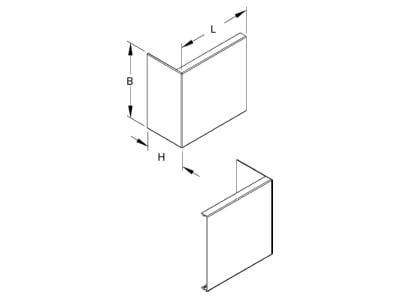 Mazeichnung Kleinhuis E80190 6 Endstueck cws Kanal System HKL