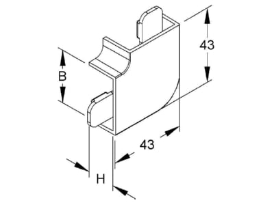 Mazeichnung Kleinhuis FW2030 3 Flachwinkel rws Kanal System HKL