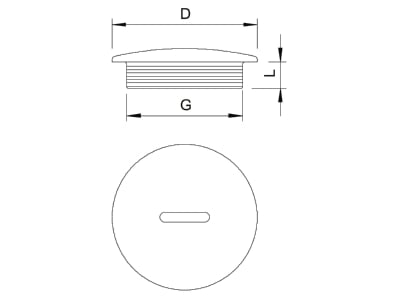 Mazeichnung 2 OBO 108 M16 PS Verschlussschraube Iso lgr