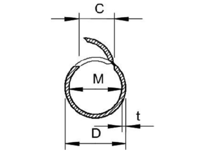 Mazeichnung 3 OBO 2953 M32 LGR Rohr offen M32 lgr  2m PVC
