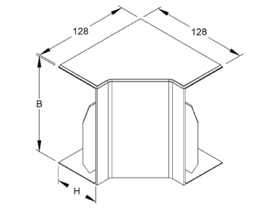 Mazeichnung Kleinhuis I6060 8 Inneneck lgr Kanal System HKL