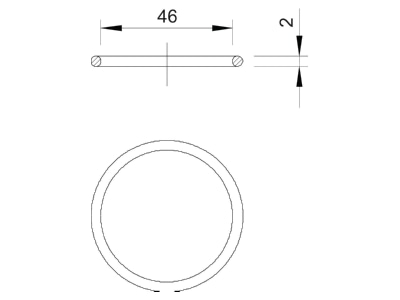 Dimensional drawing 1 OBO 171 M50 O ring
