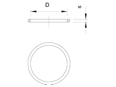 Dimensional drawing 2 OBO 171 M50 O ring
