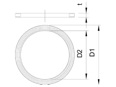 Mazeichnung 2 OBO 107 F M16 PE Anschlussgew dichtring