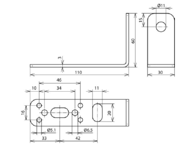 Circuit diagram 1 DEHN 106 310 Mounting material
