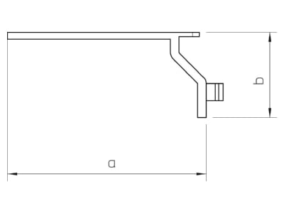 Mazeichnung 1 OBO LK4 H Halteklammer Baureihe LK4