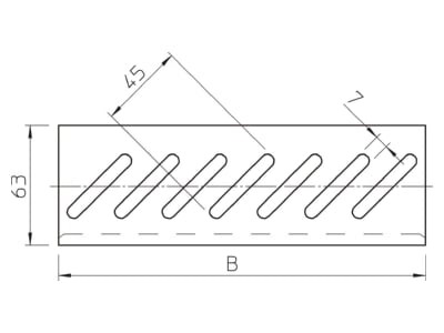 Mazeichnung 1 OBO BEB 100 FS Boden Endblech