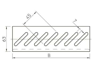 Mazeichnung 2 OBO BEB 100 FS Boden Endblech