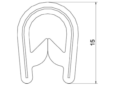 Mazeichnung 2 OBO KSB 4 PVC Kantenschutz
