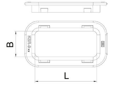 Mazeichnung 1 OBO KSR 910 PE Kabelschutzring f Seitenloch 