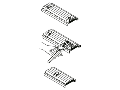 Dimensional drawing OBO 575 Cable tie tool 17mm