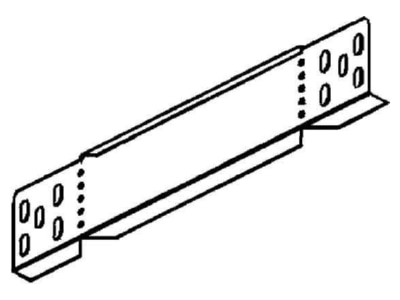 Line drawing Niedax RA 60 200 End piece for cable tray  solid wall 
