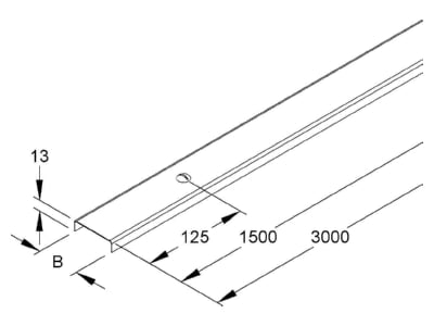 Produktbild Niedax RDV 50 Kabelrinnendeckel