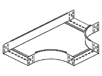 Product image Niedax RTS 60 200 Tee for cable tray  solid wall  200x60mm
