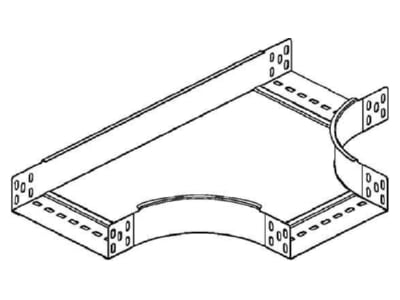 Product image Niedax RTS 60 300 Tee for cable tray  solid wall  300x60mm
