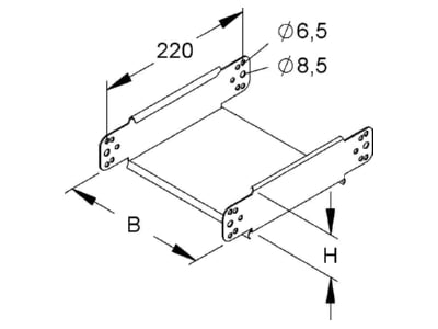 Mazeichnung Niedax RGE 60 200 Gelenkstueck