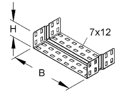Mazeichnung Niedax RV 60 100 Verbinder