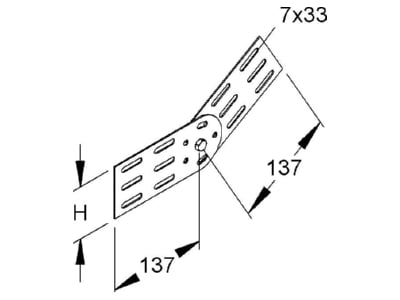 Mazeichnung Niedax RGV 85 Gelenk