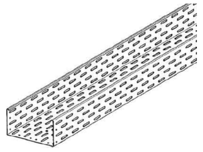 Line drawing Niedax RS 110 100 Cable tray 110x100mm
