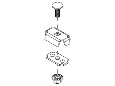 Dimensional drawing Niedax GRV 6 Length  and angle joint for cable tray