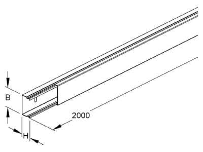 Produktbild Niedax LLK 16 030 LFK Kanal Unterteil   Deckel