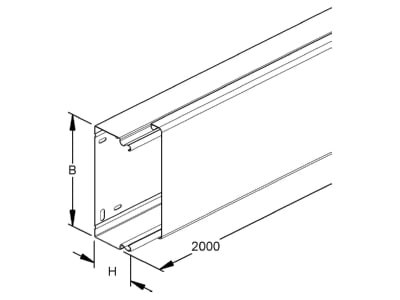 Produktbild Niedax LLK 60 150 LFK Kanal Unterteil   Deckel