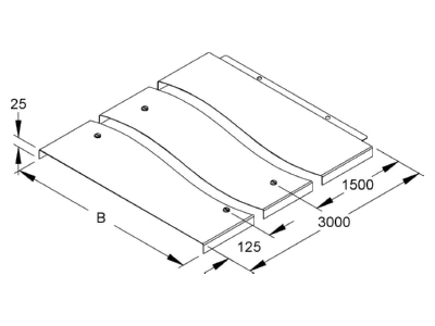 Mazeichnung Niedax WDV 300 Weitspannl  Deckel