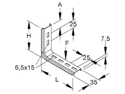 Mazeichnung Niedax TK 85 110 Tragkonsole leicht