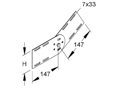 Mazeichnung Niedax RGV 110 Gelenk