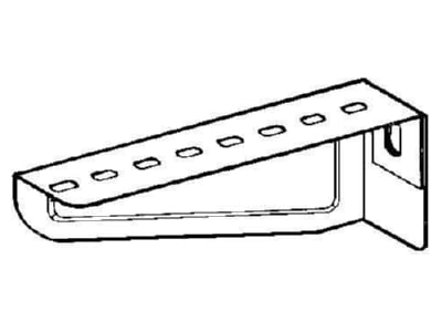 Dimensional drawing 1 Niedax KTAM 600 Bracket for cable support system 610mm
