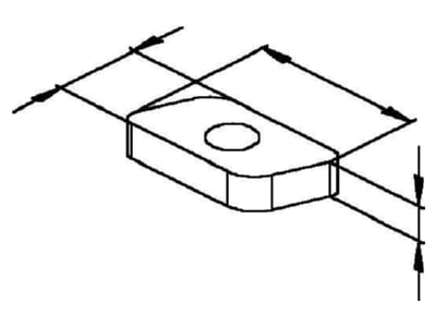 Dimensional drawing 1 Niedax GSM 406 Strut nut M6
