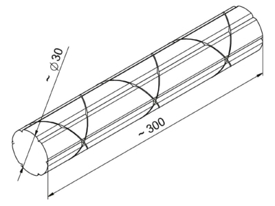 Mazeichnung 1 OBO 7LSB Schallschutzbarriere