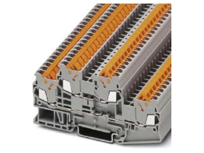 Produktbild 2 Phoenix QTTCB 1 5 Doppelstockklemme  grau H 5 2mm 0 25 1 5qmm