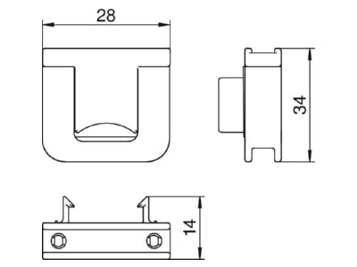 Mazeichnung 1 OBO 7ZE Zugentlastung f  7GD