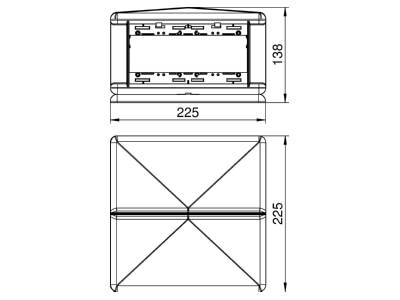 Mazeichnung 1 OBO T8NL 00C 7035 Telitank 225x225x125