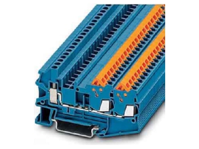Produktbild 2 Phoenix QTCU 1 5 TWIN BU Durchgangsklemme  blau H 5 2mm 0 25 1 5qmm