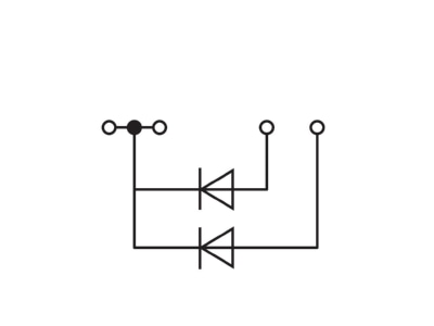 Circuit diagram WAGO 279 620 281 408 Diode module
