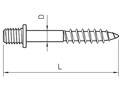 Mazeichnung 1 OBO 985 M6 25 Schraubduebel