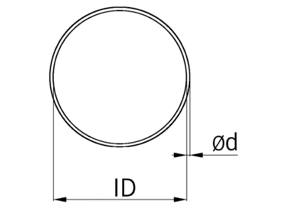 Dimensional drawing Kaiser 1011 00 08 O ring