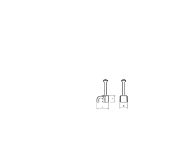 Mazeichnung 2 OBO 2018 40 LGR Iso Nagel Clip 18mm