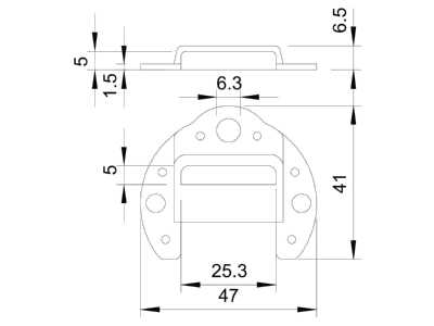Mazeichnung 1 OBO 510 Deckenauslass Iso